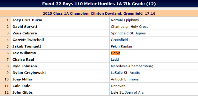 110 Hurdles