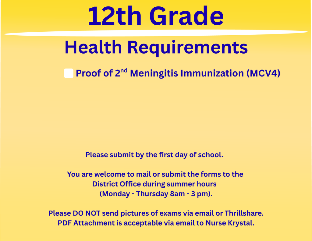 12th Grade Health Requirements