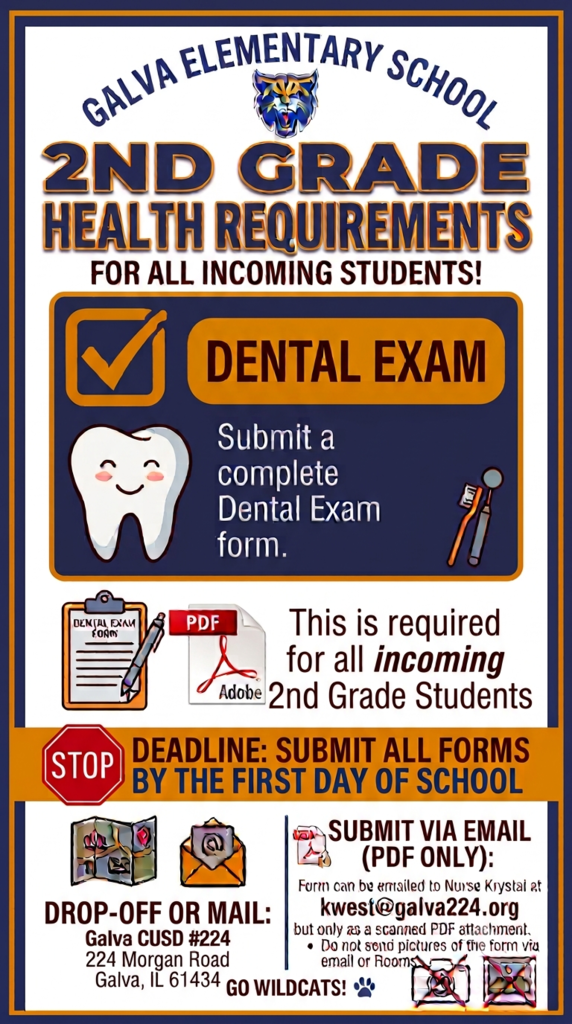 2nd Grade Health Requirements