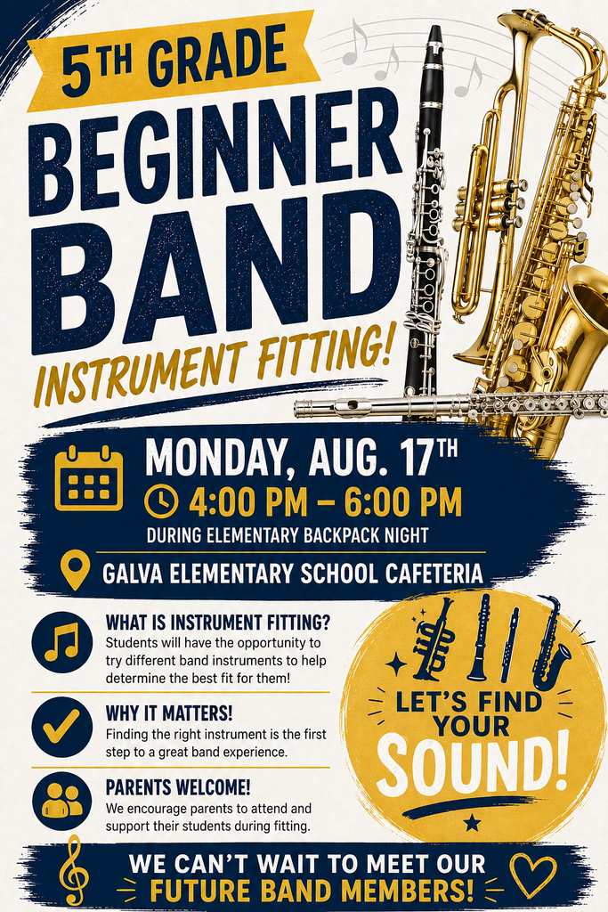 flyer for 5th grade instrument fittings