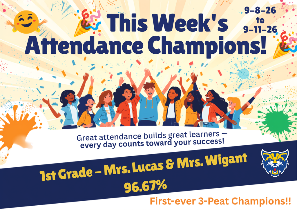 Attendance Winners - 1st Grade