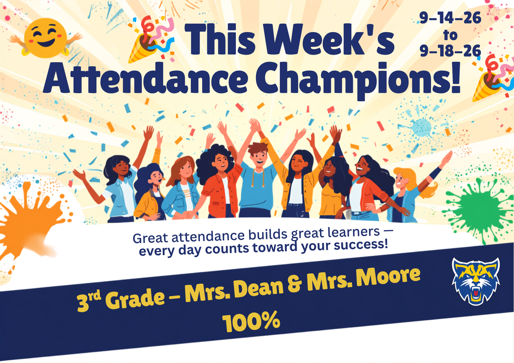 Attendance Winners - 3rd Grade