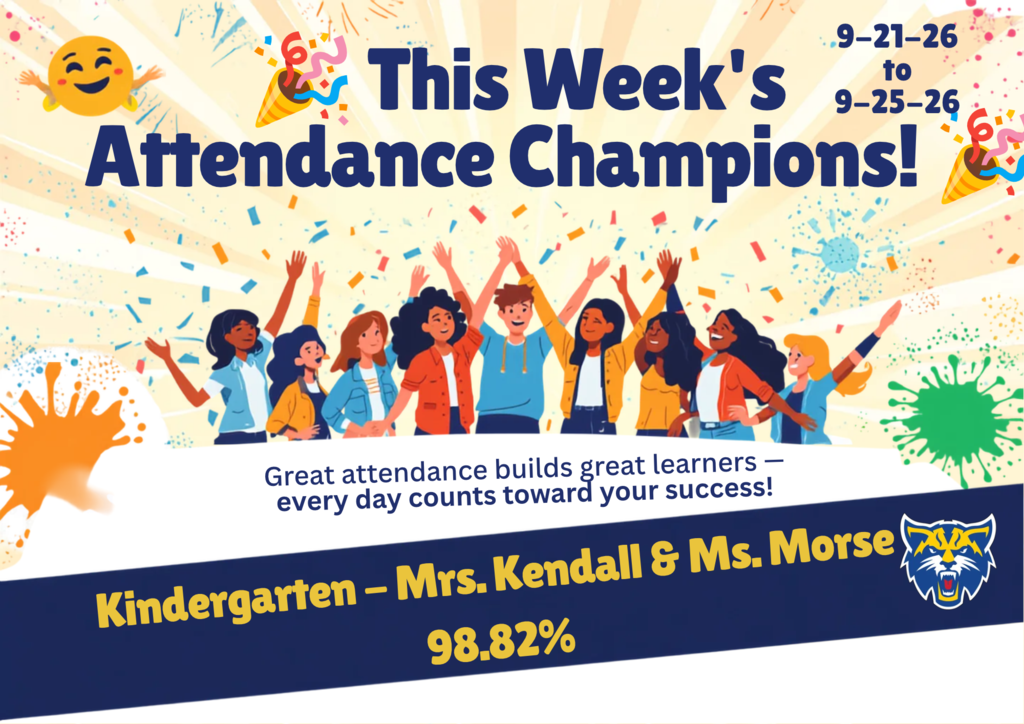 Attendance Winners - Kindergarten