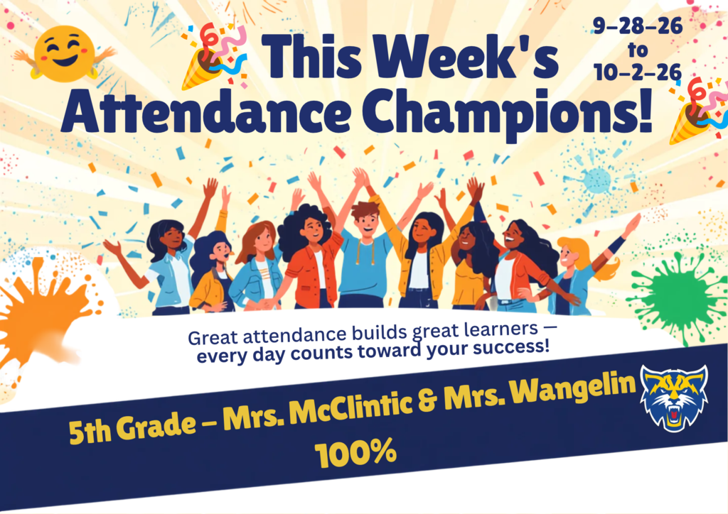 Attendance Winners - 5th Grade