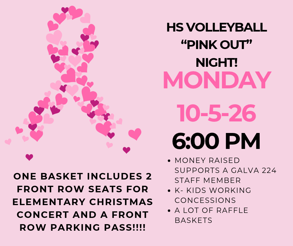 HS Volleyball Pink Out Night