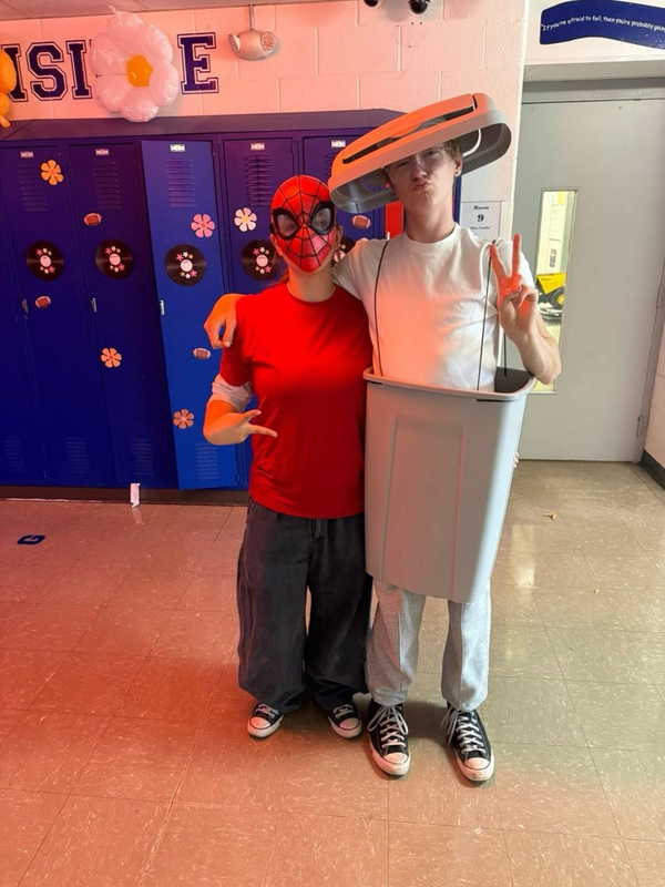 spider man trash can