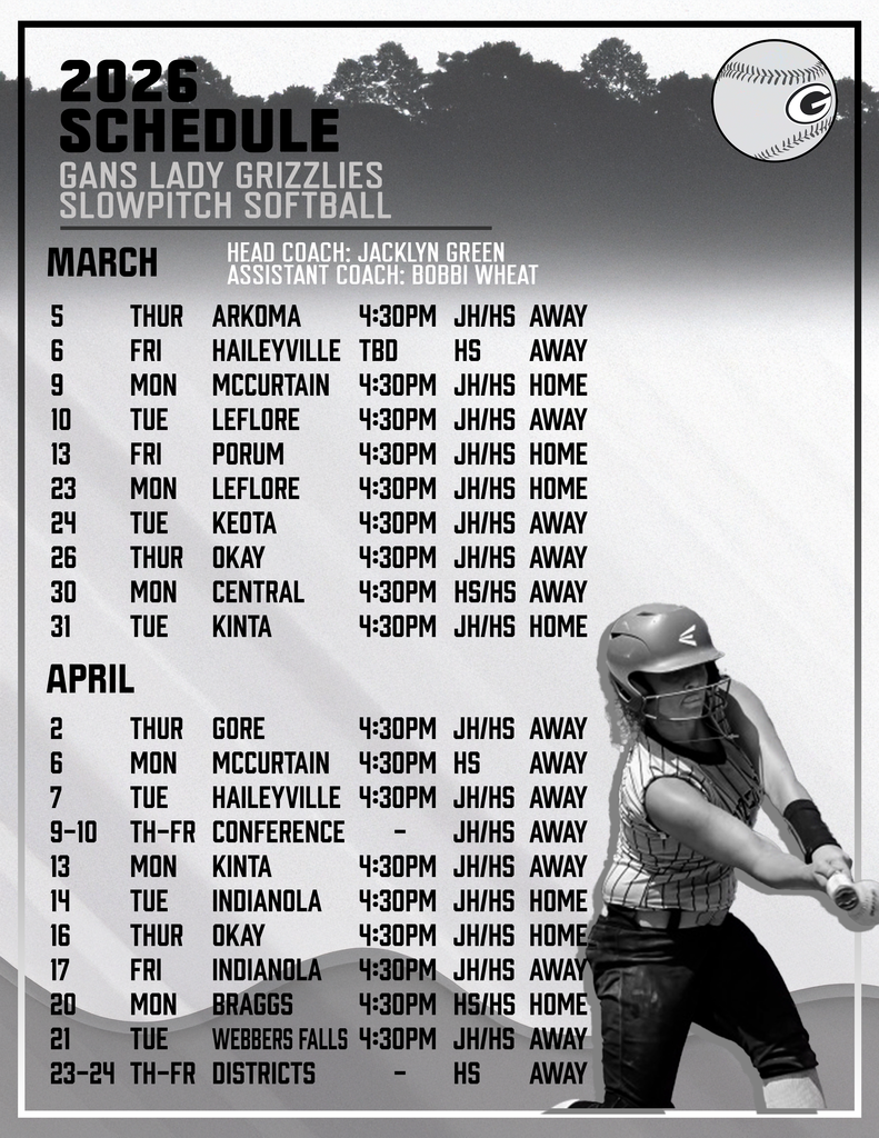softball calendar