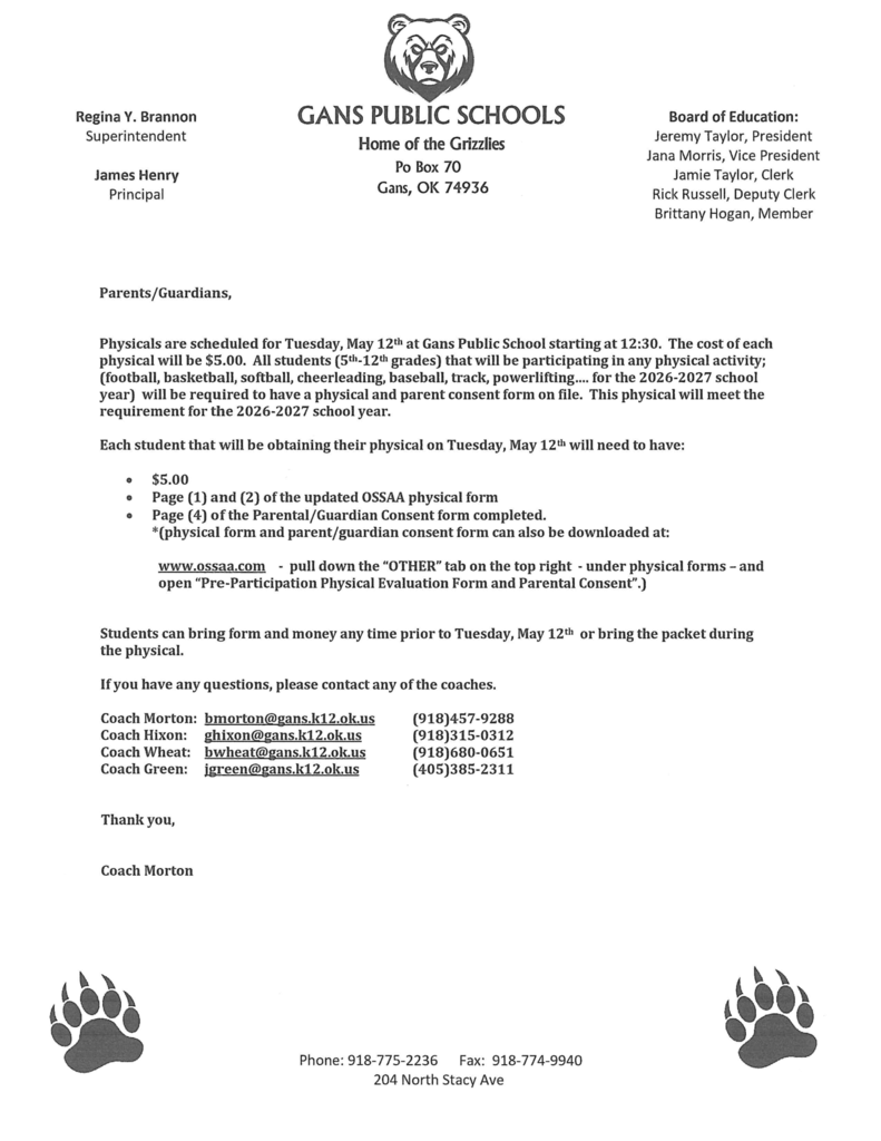 physicalsannouncement