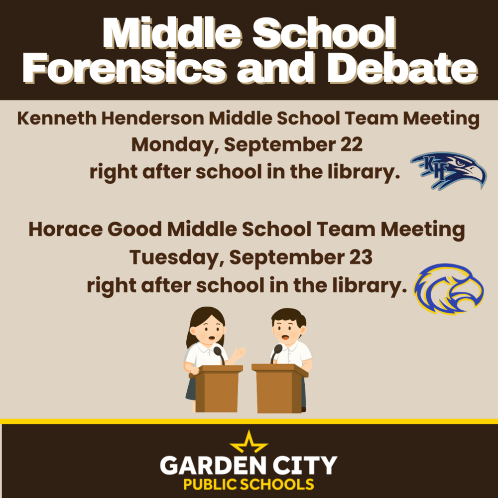 Middle School Forensics and Debate