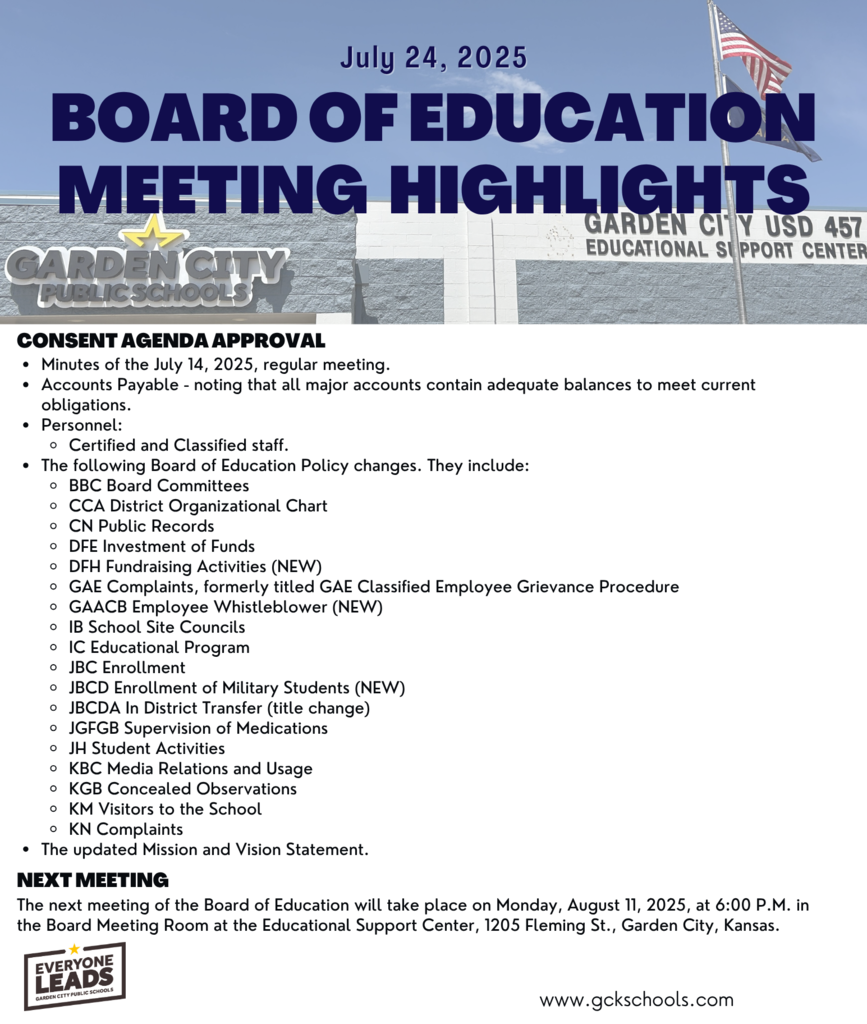 Board Meeting Recap