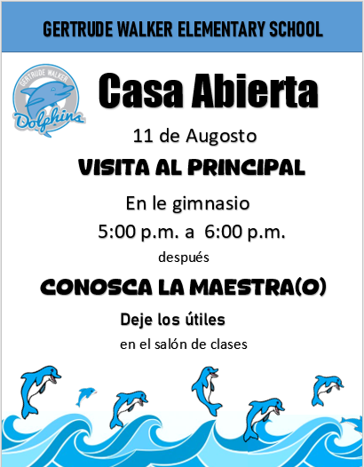25-26 Open House Spanish