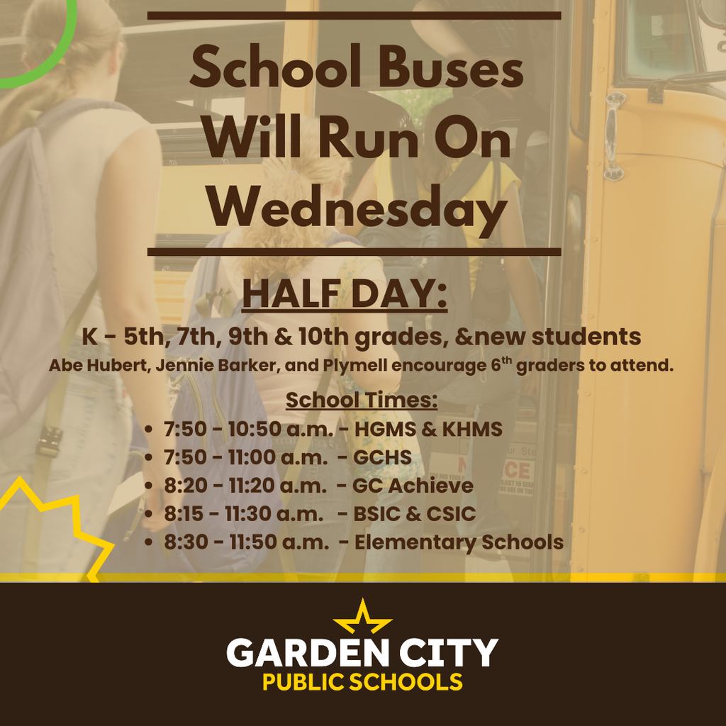 School buses will run on Wednesday 