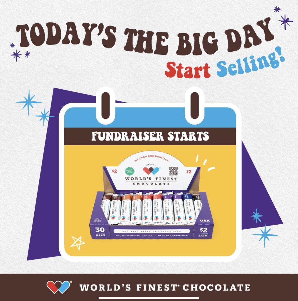 Chocolate sales start TODAY!