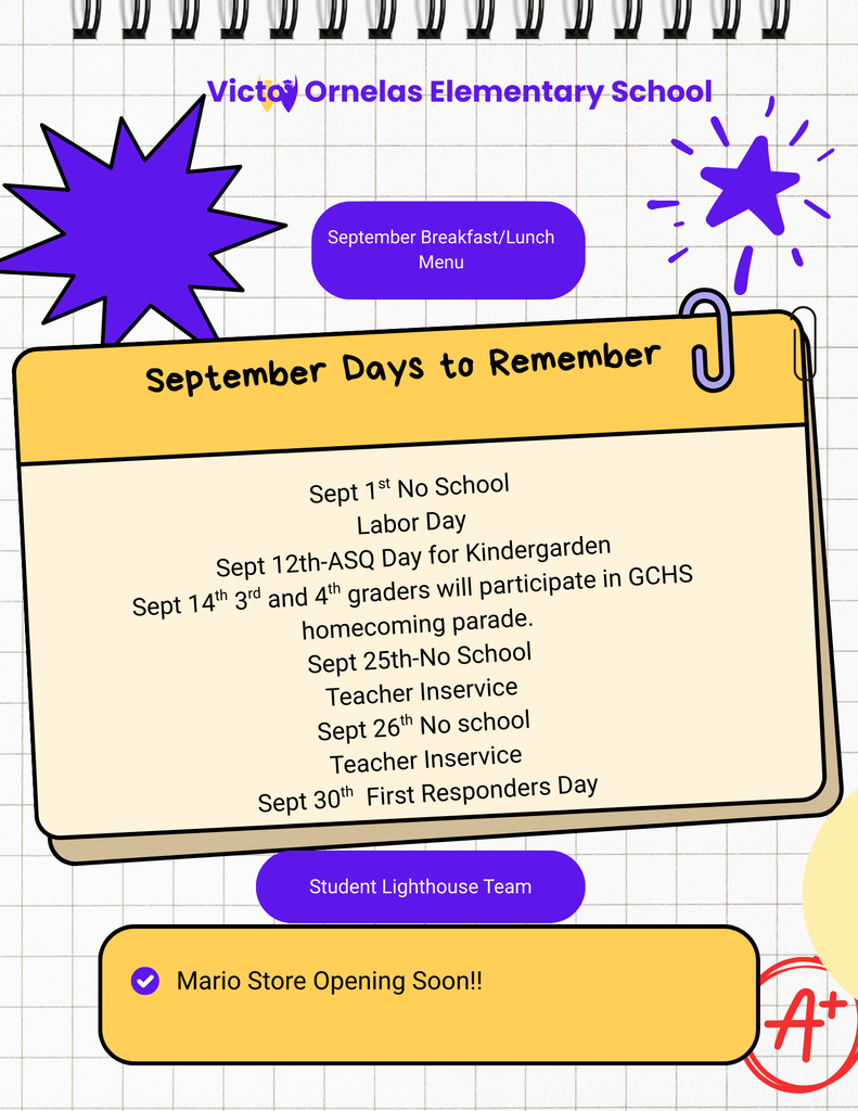 September VO family newsletter