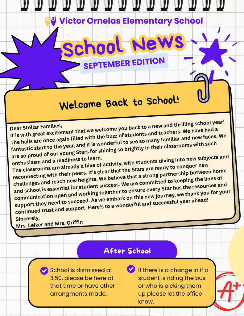 September VO family newsletter