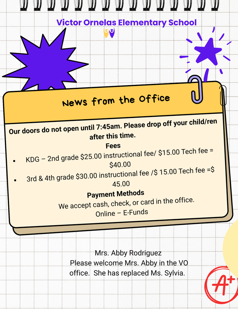 September VO family newsletter