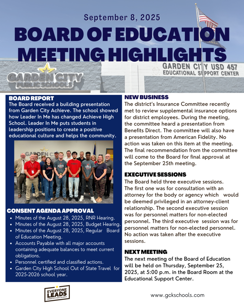 Board Meeting Recap 