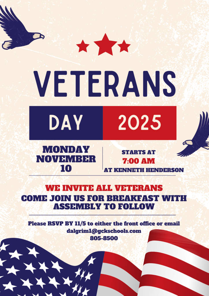 Kenneth Henderson Middle School Veterans Breakfast and Program 