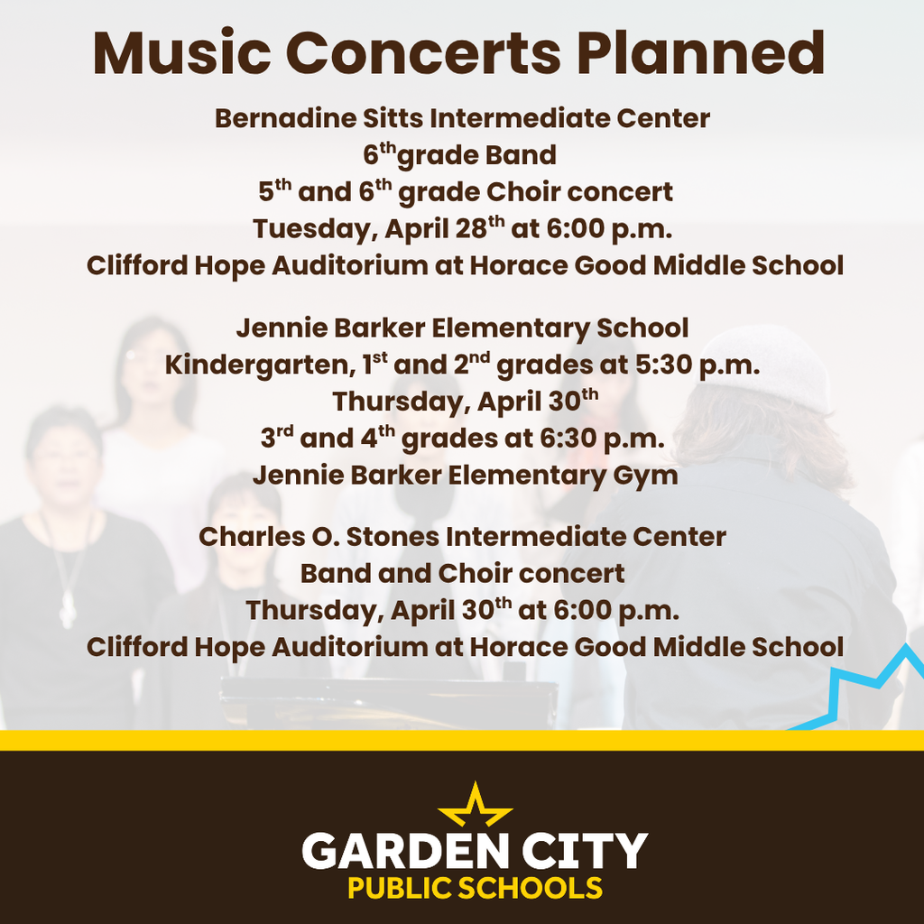 Music Concerts Planned 