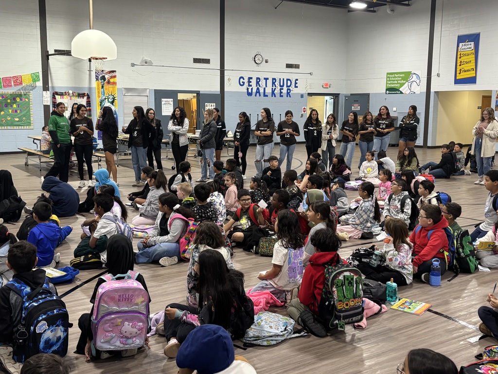 GCHS Lady Buffs at Gertrude Walker Elementary School 