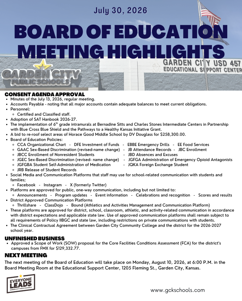 Board of Education Meeting Recap