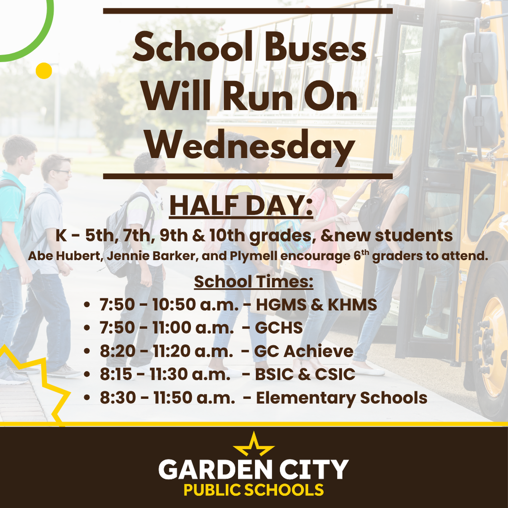 School Buses Will Run on Wednesday