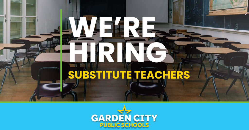 we're hiring substitute teachers