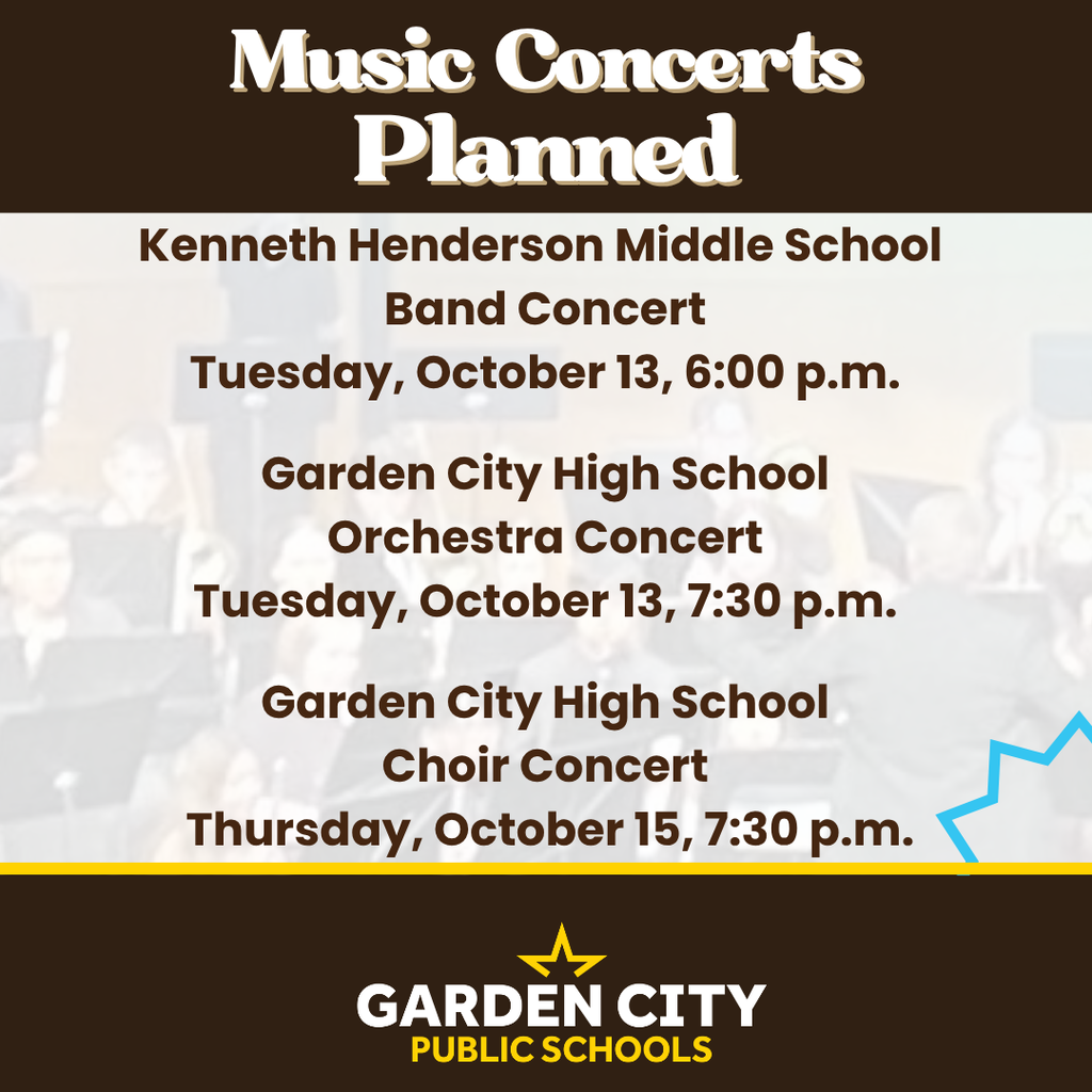 Music Concerts Planned