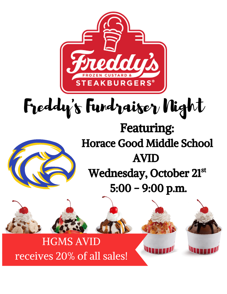 Freddy's Fundraiser HGMS AVID