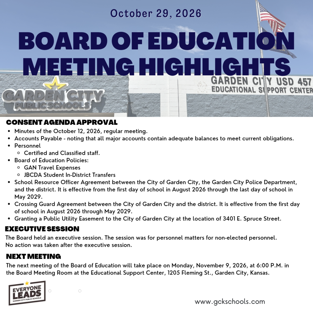 Recap Board of Education Meeting