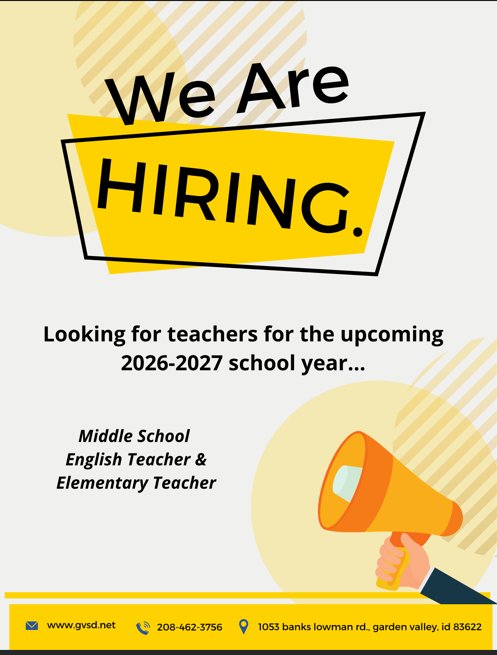 Seeking MS ELA and Elementary teachers