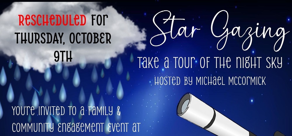 Star Gazing Event Rescheduled