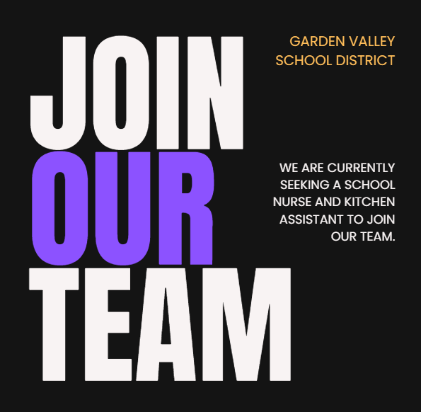 Join our team...