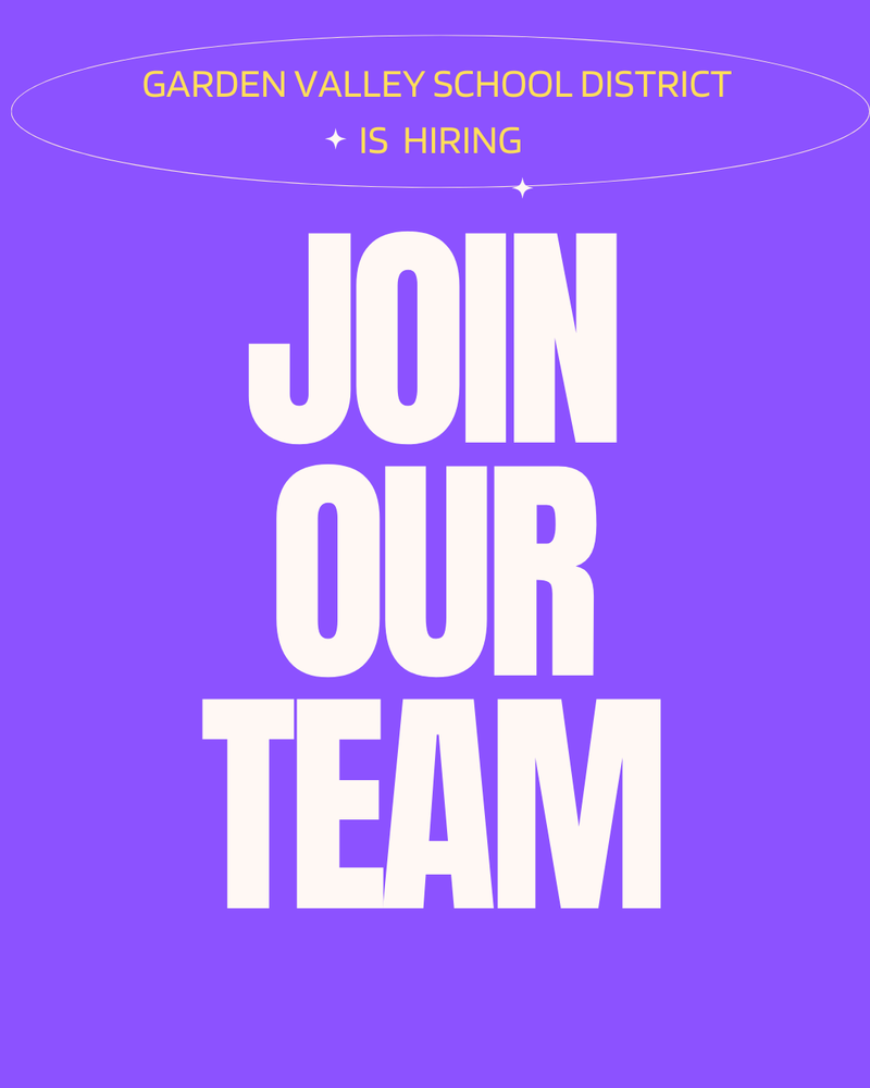 GVSD is hiring...