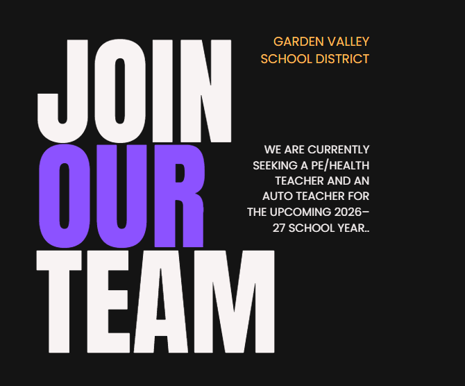 Job opening- PE/Health and Automotive teachers