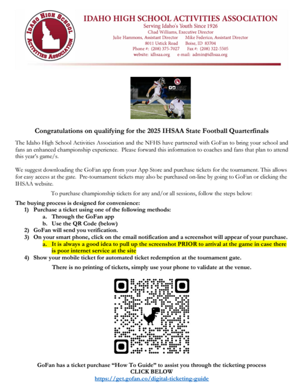 Quarter Finals ticket information