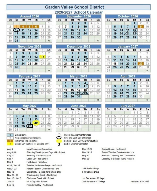 2026-27 Calendar