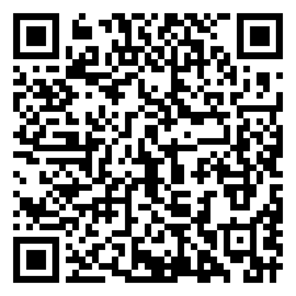 Picture of QR code that takes scanners to a community survey.