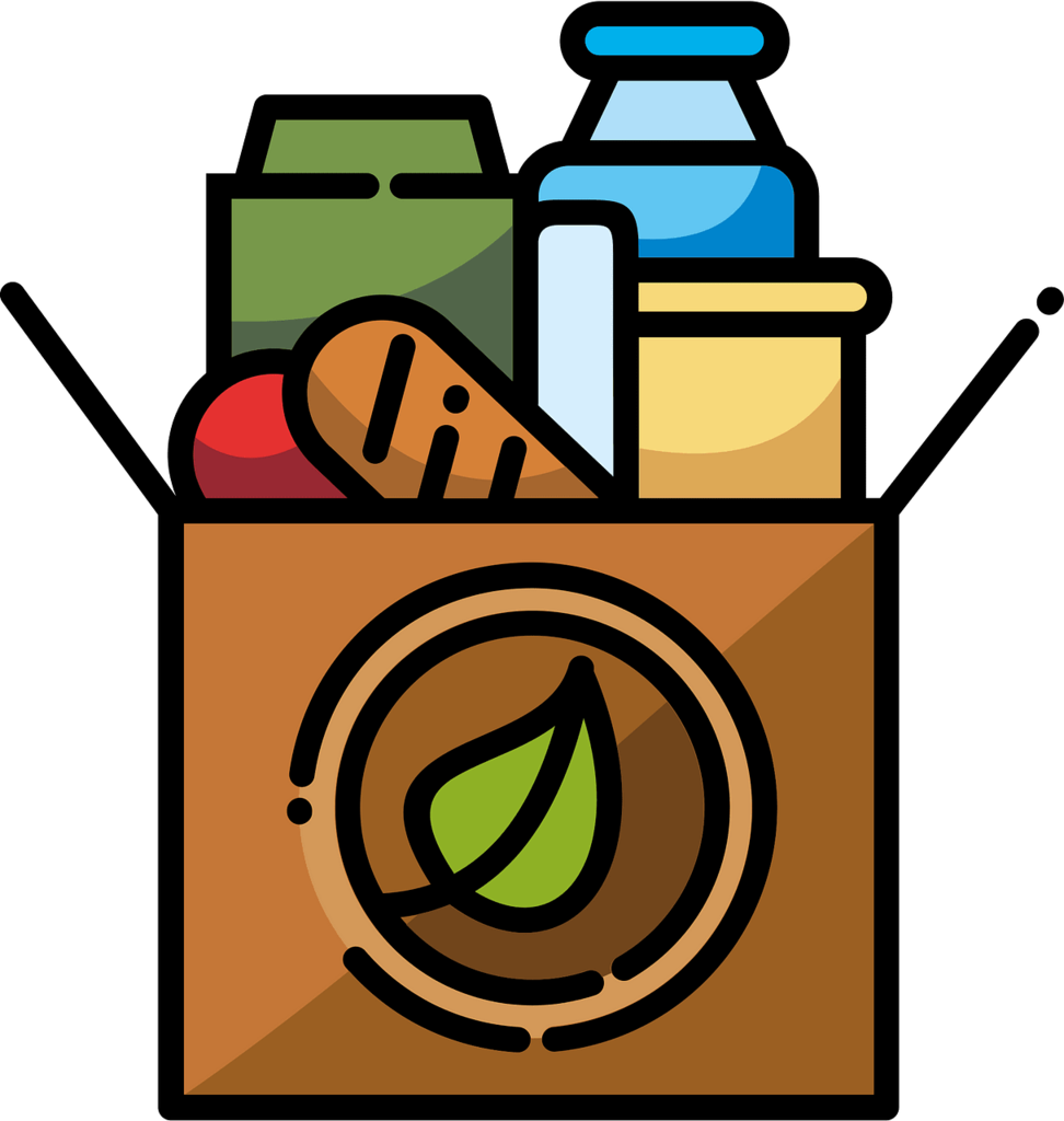 Food pantry items available