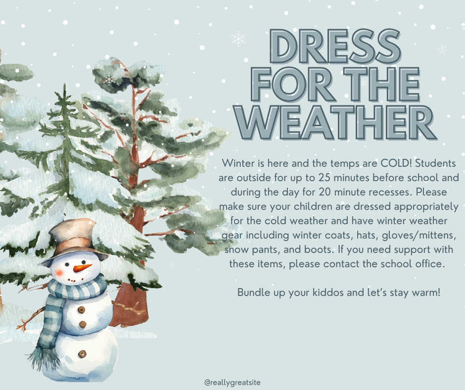 Dress for the weather