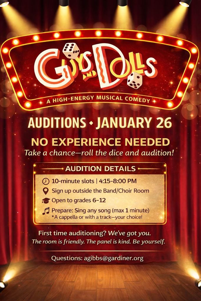 Guys and Dolls flier