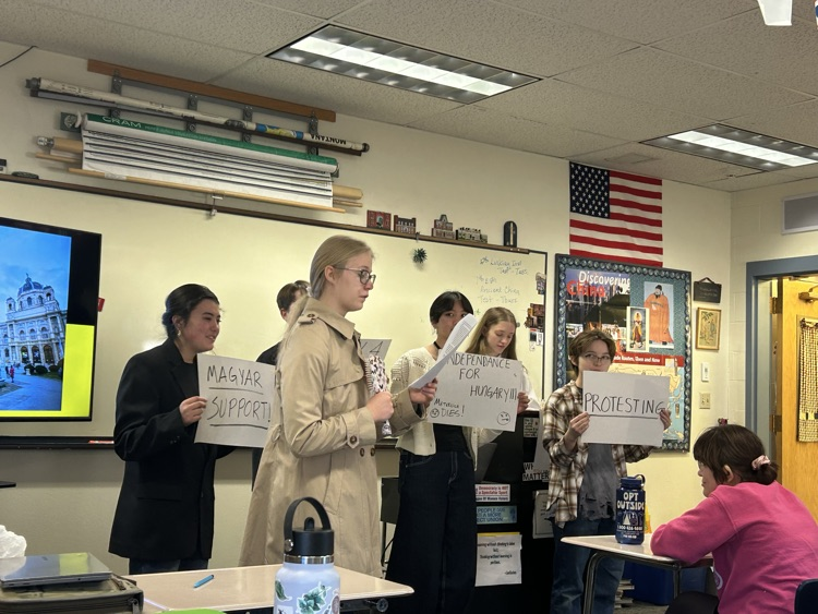 Protesters in Hungary