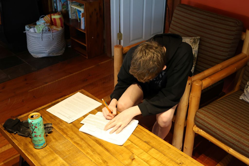 Students learning about the differing points of views on wolf conservation