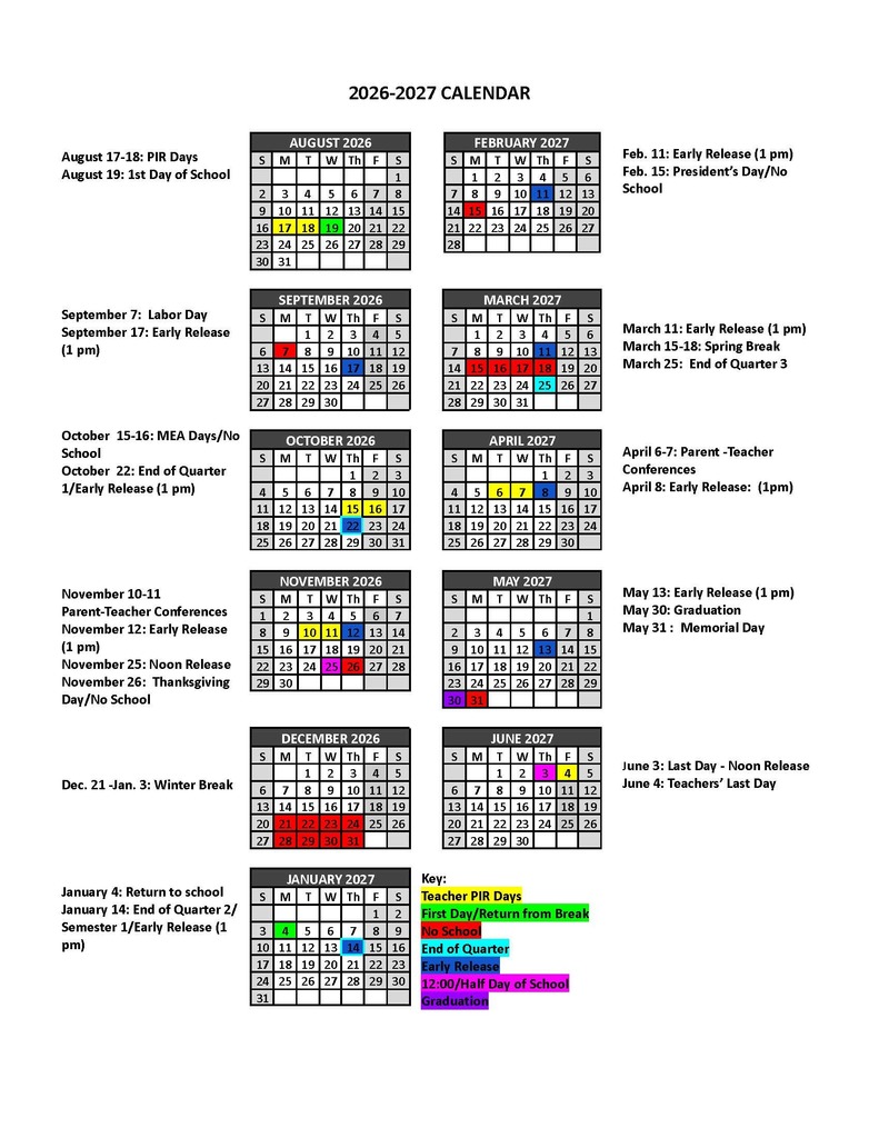2026-2027 Calendar