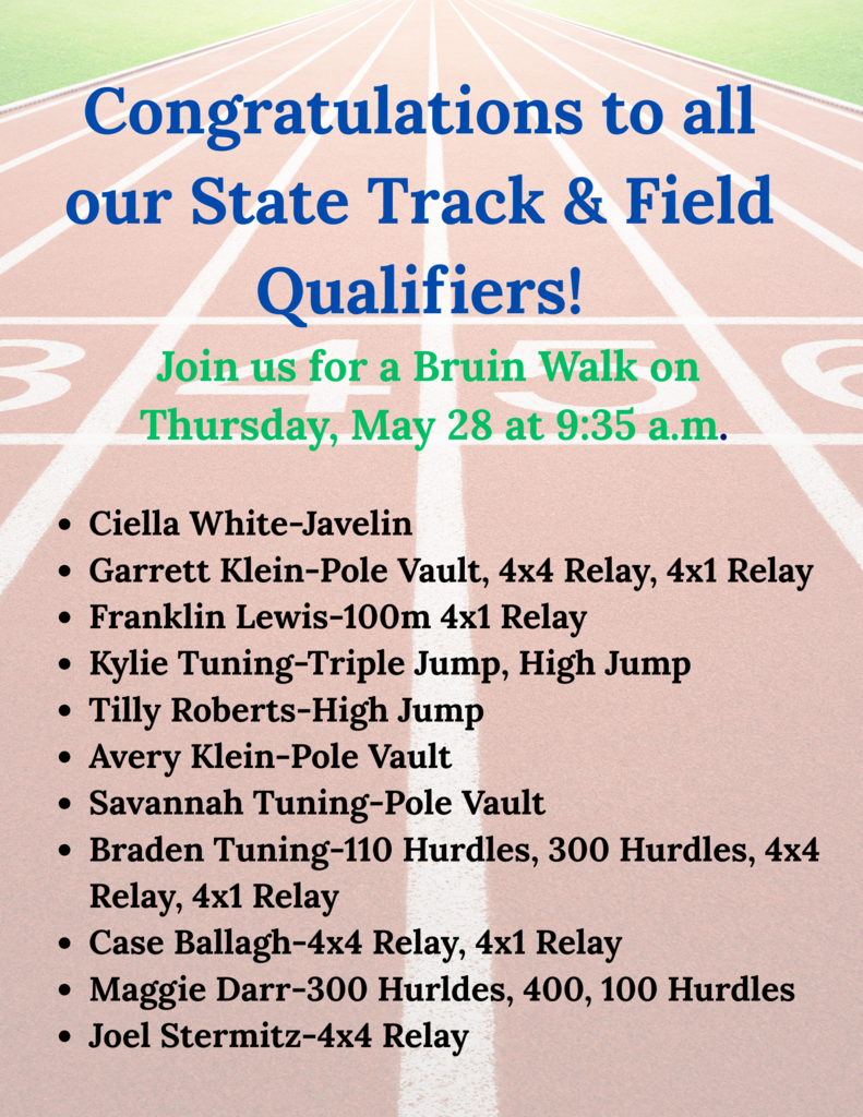 Congrats State Track