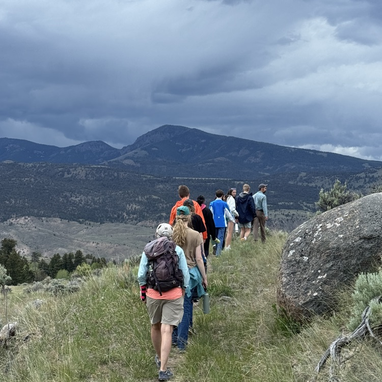 epic hike up the mountain