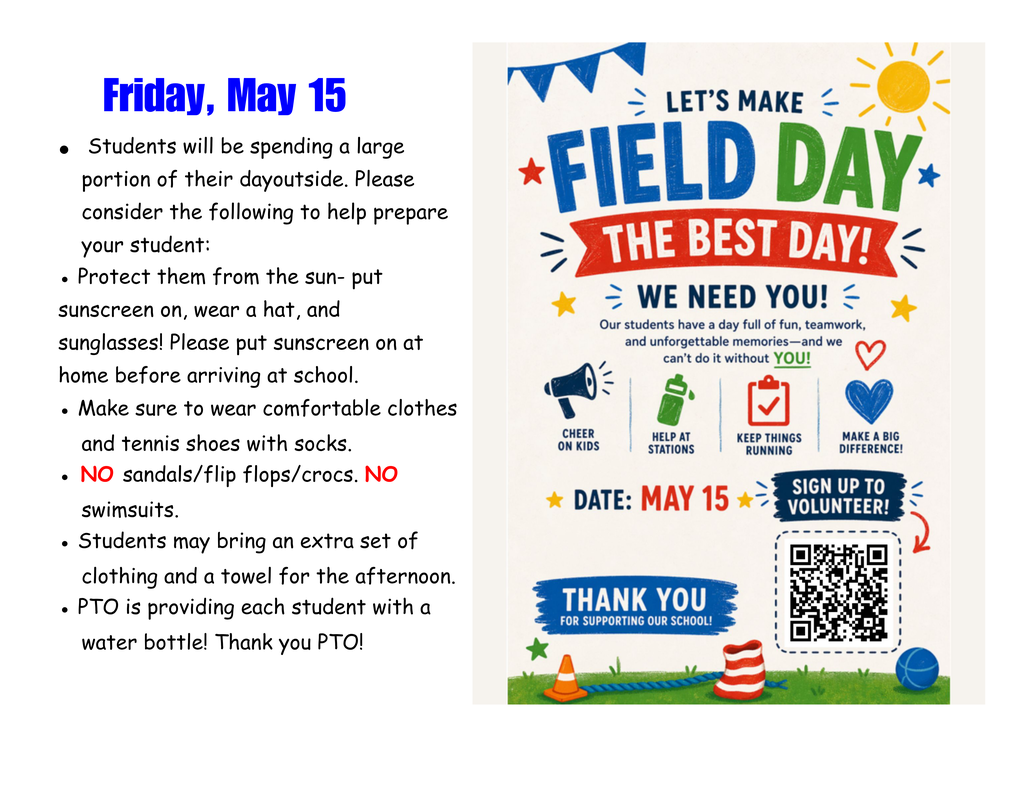 Field Day Reminders