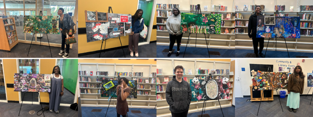 GHHS ART SHOW PHOTOS AT LIBRARY