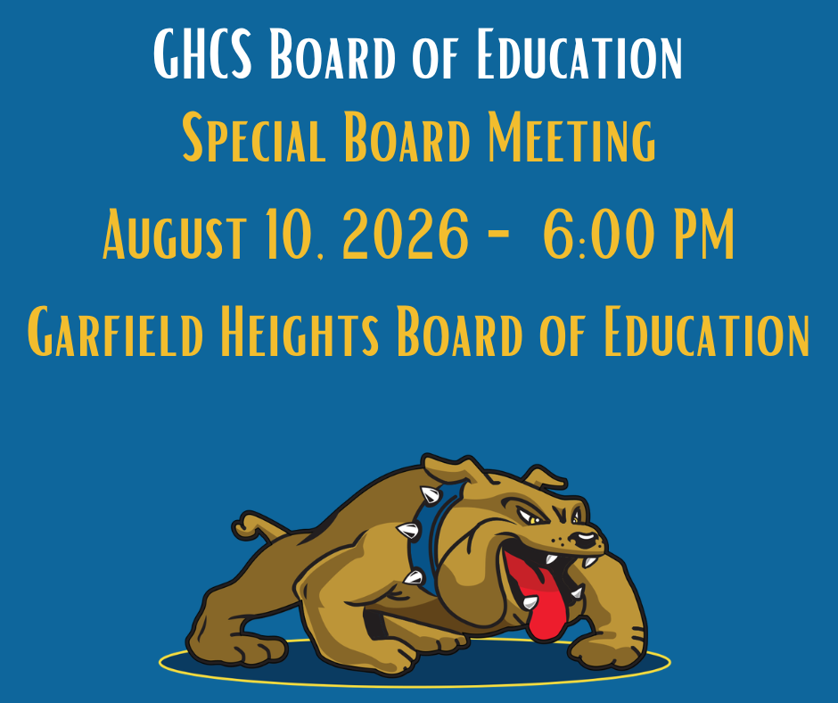 Special Board Meeting August 10, 2026 at 6:00 PM