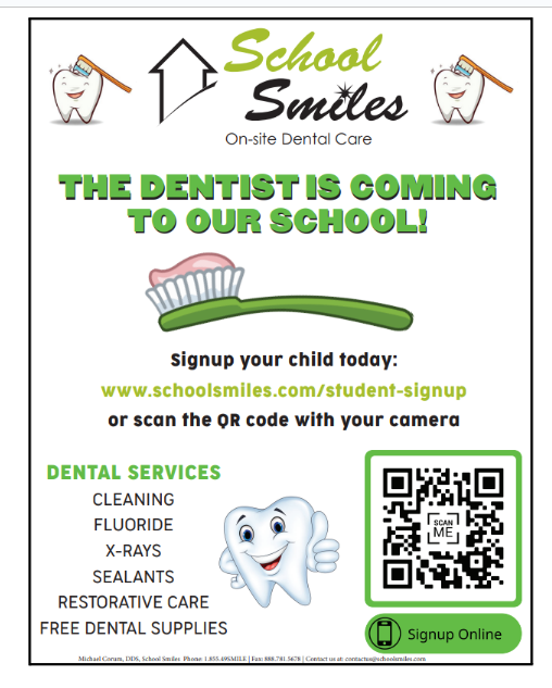 The Dentist is Coming to Our School